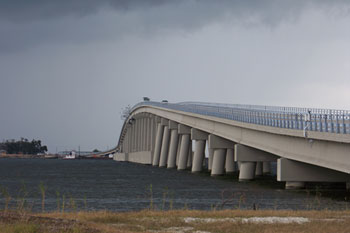 Rigolets Pass Bridge with 78-in HPC Bulb-Tee Girders along route US 90 in Orleans Parish