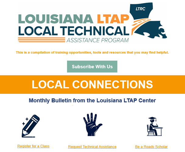 screenshot of Local Connections E-News