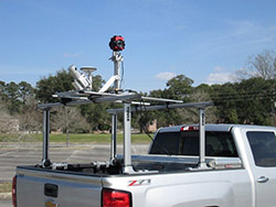 photo of truck equipped with mobile video equipment