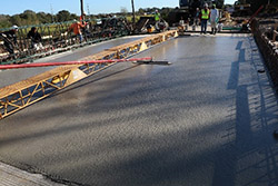 photo of freshly poured concrete