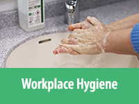 photo of hand washing